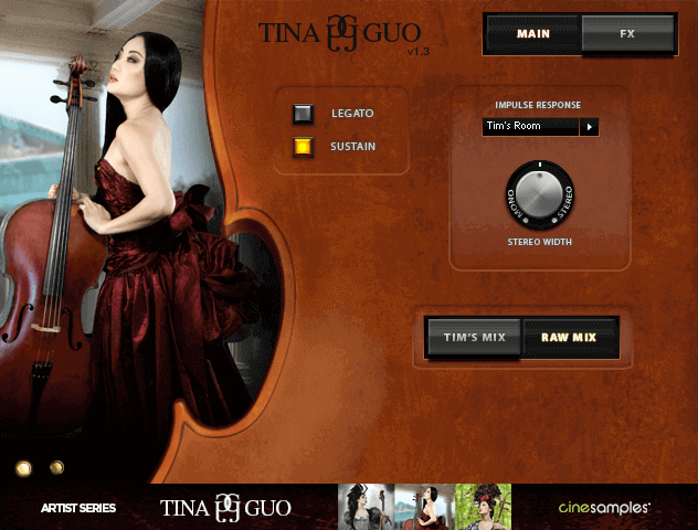 Cinesamples Tina Guo Acoustic Cello Legato KONTAKT